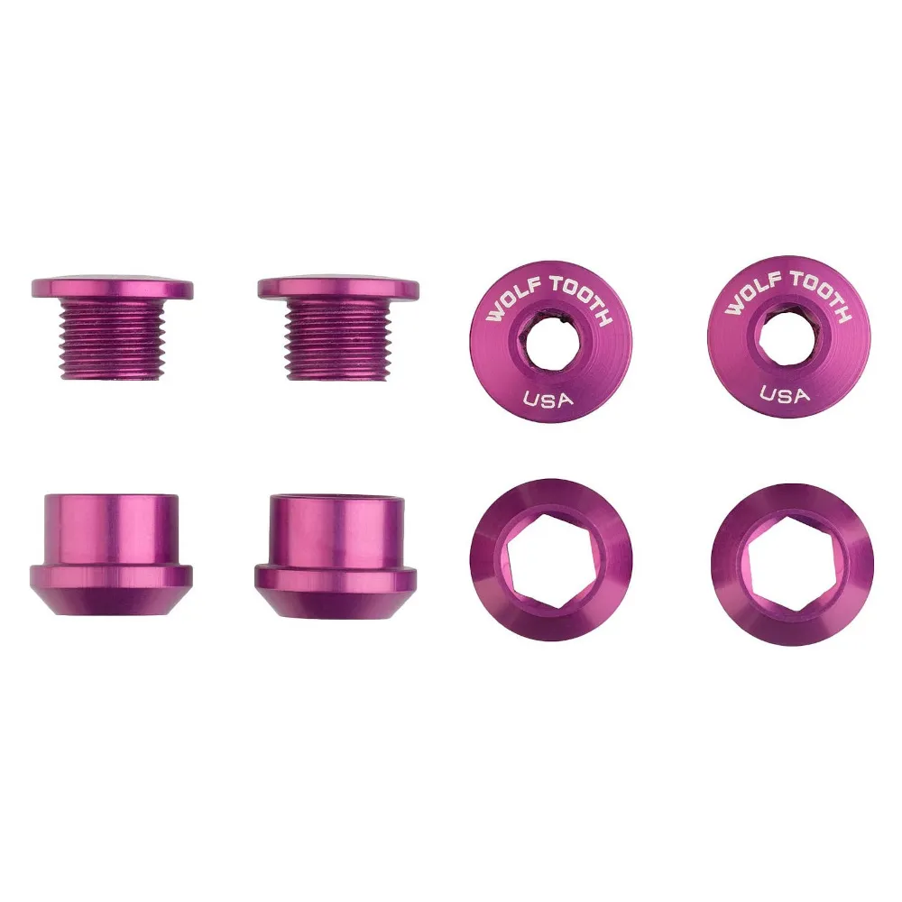Wolf Tooth Chainring Bolts For 1x Set Of 4 Purple