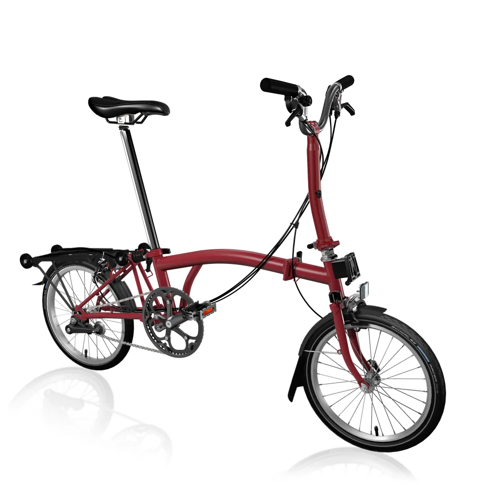 Brompton C-line Explore With Rack Mid Folding Bike 2023 House Red
