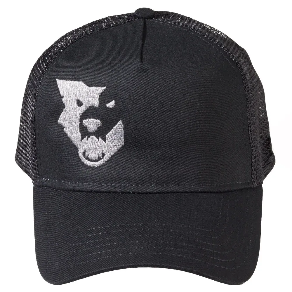 Wolf Tooth Logo Trucker Hat Black