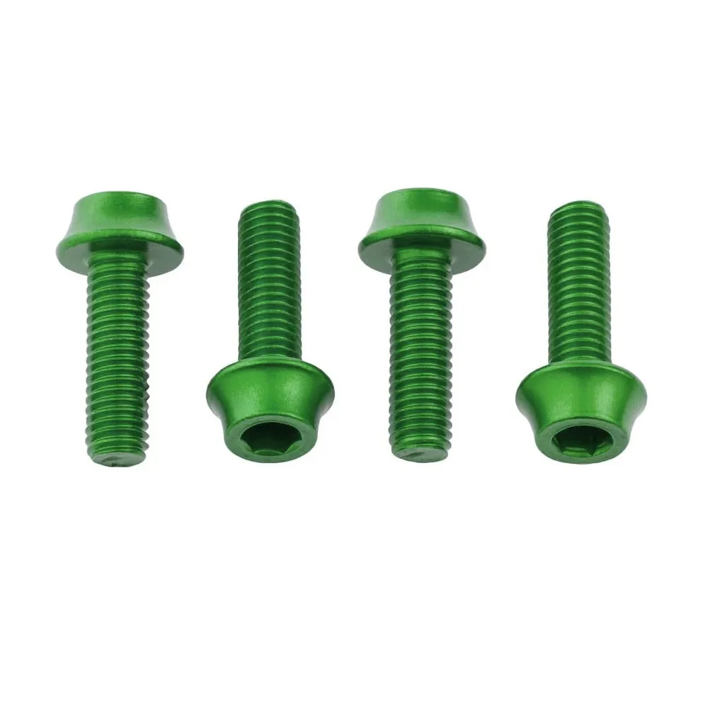 Wolf Tooth Water Bottle Cage Bolts 4 Pack Green