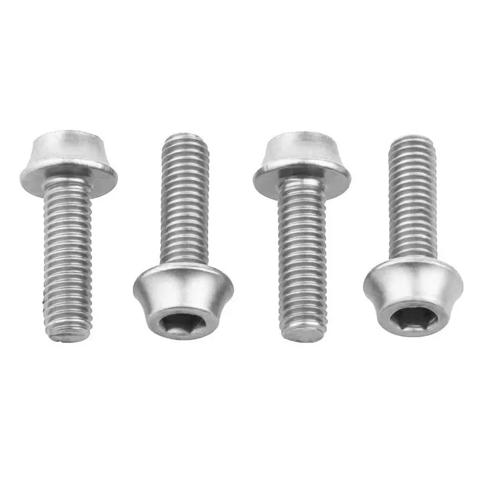 Wolf Tooth Water Bottle Cage Bolts 4 Pack Silver