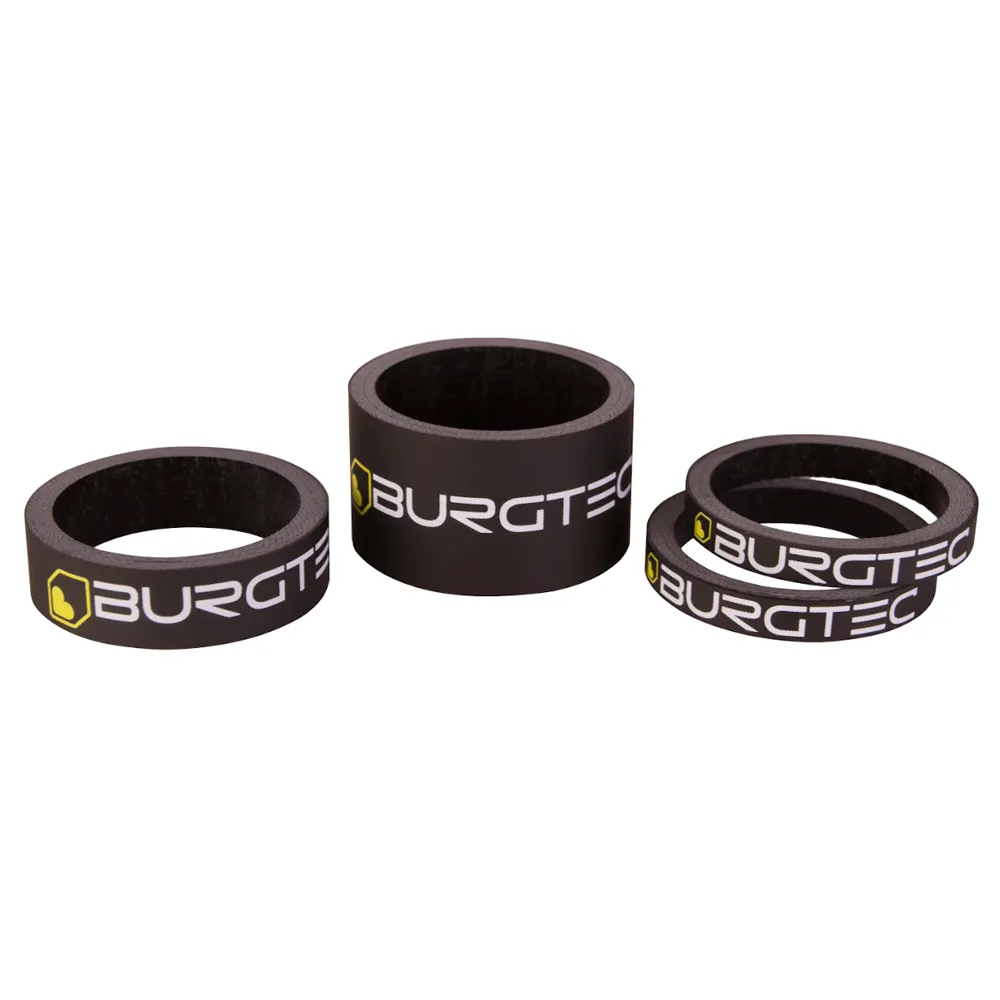 Burgtec Carbon Stem Spacers Black