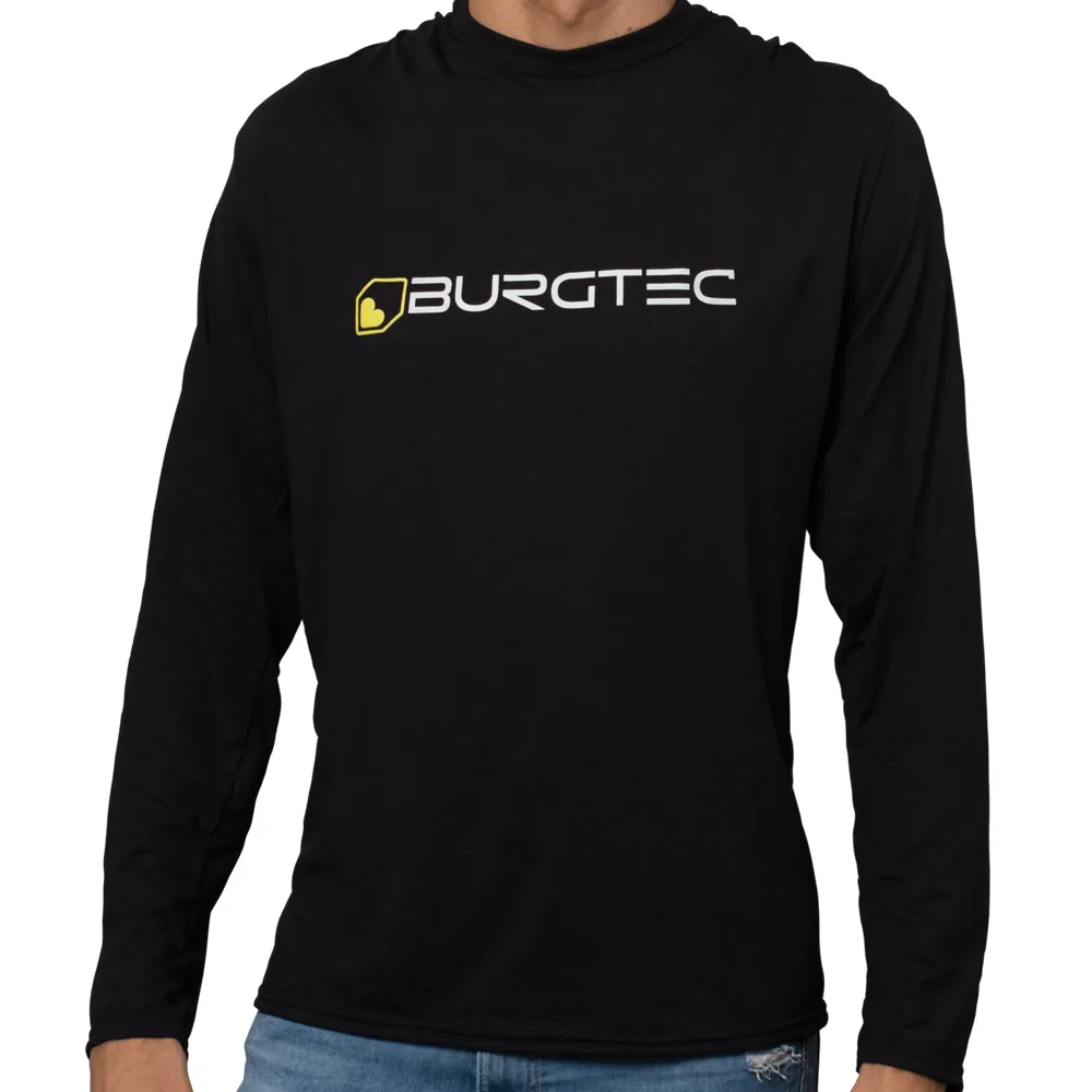 Burgtec Logo Ls Tech Tee Black