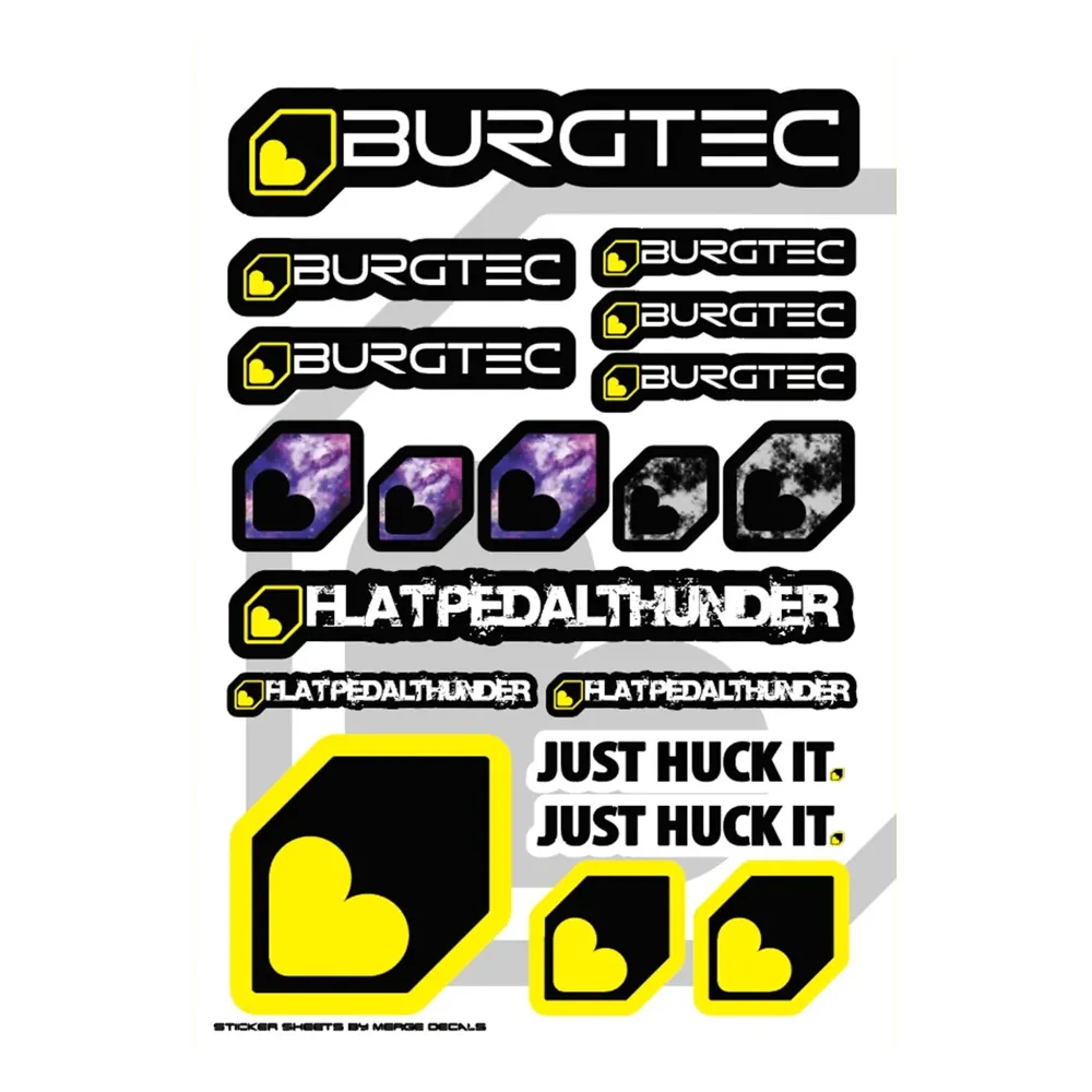 Burgtec Sticker Sheet A4