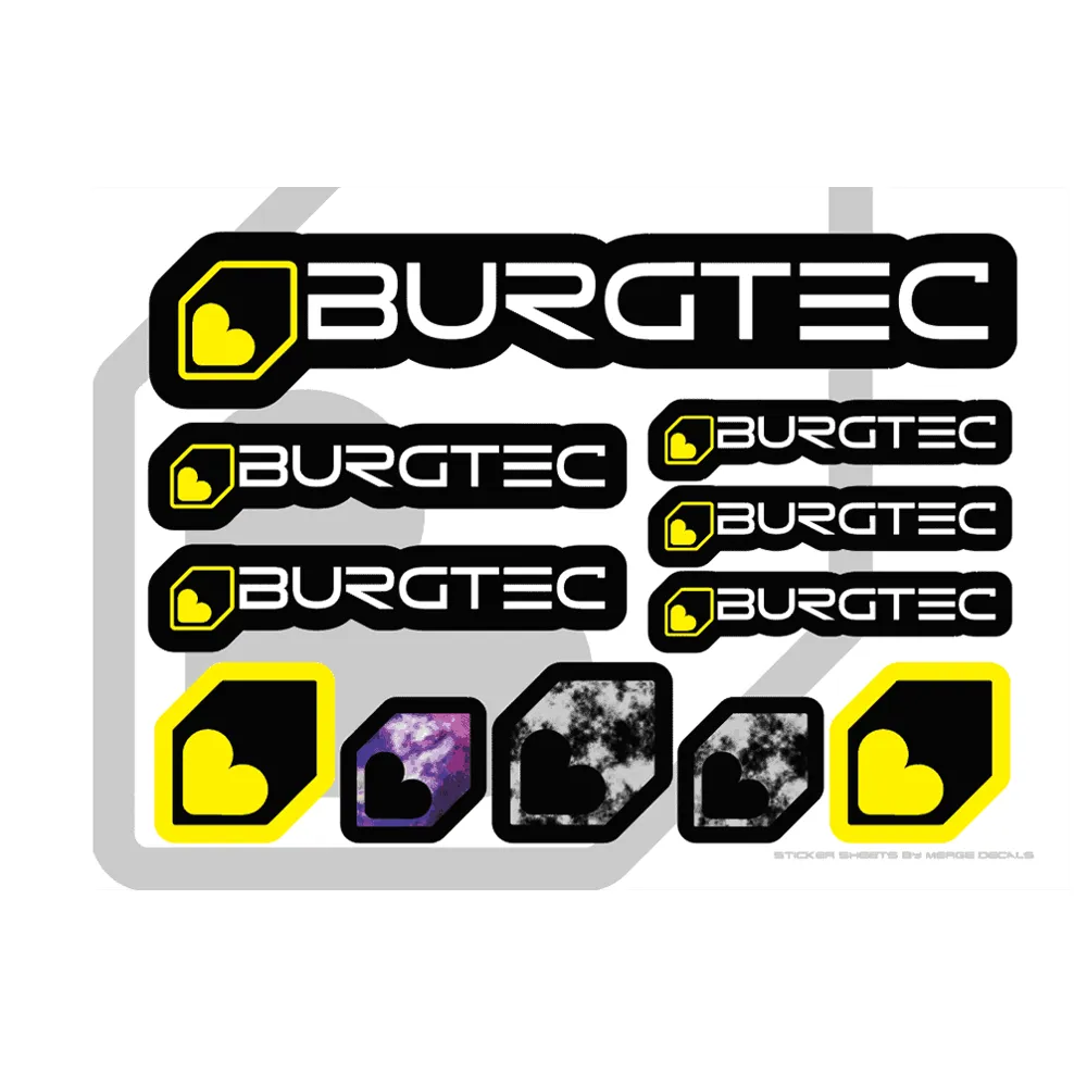 Burgtec Sticker Sheet A5
