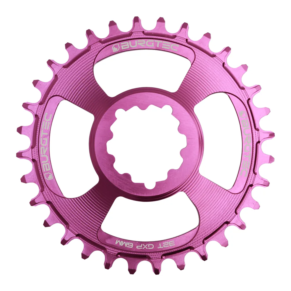 Burgtec Thickthin Gxp 6mm Offset Chainring Purple