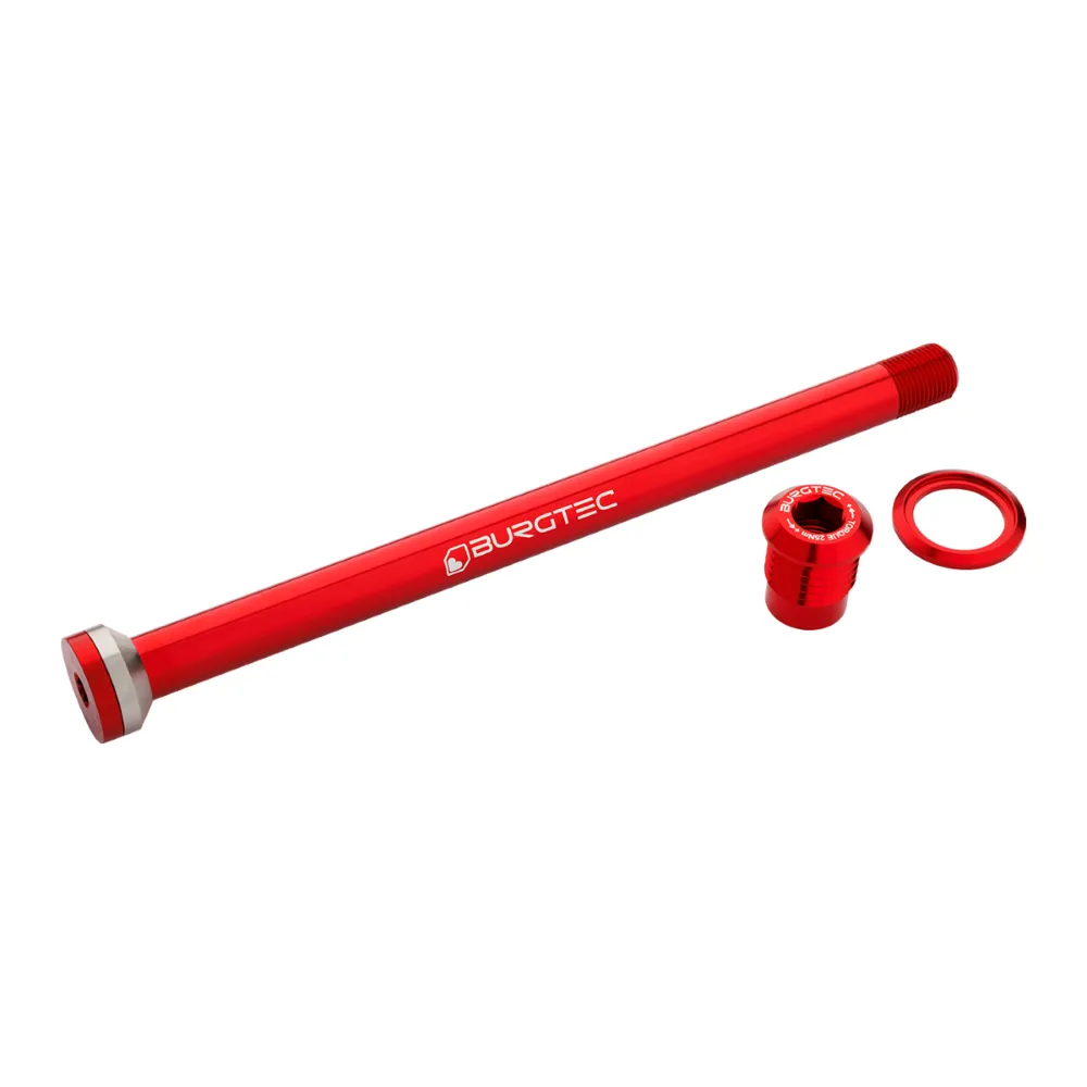 Burgtec Transition 175mm Rear Axle Race Red