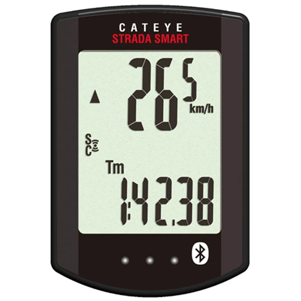 Cateye Strada Smart Computer With Speed Cadence And Heart Rate Sensor