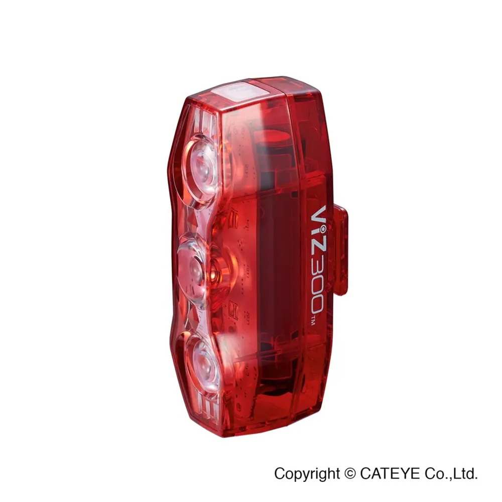 Cateye Viz 300 Rear Bike Light Red