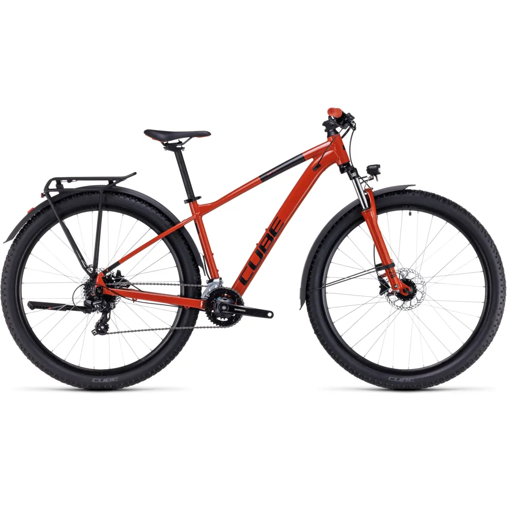 Cube Aim Allroad Mountain Bike 2023 Brick Red/black