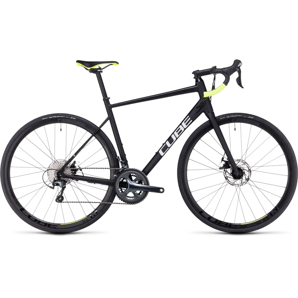 Cube Attain Race Road Bike 2023 Black/white