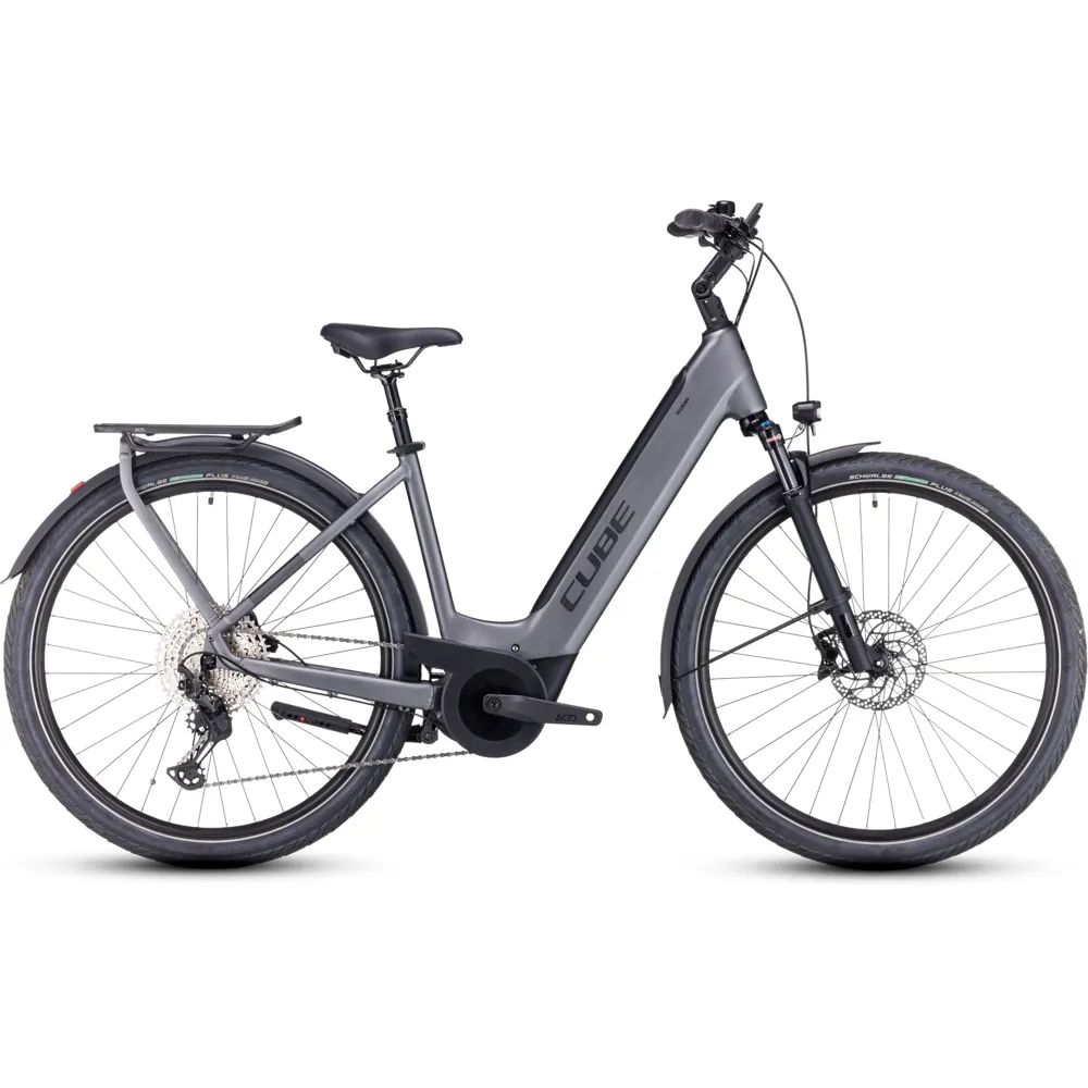 Cube Touring Hybrid Exc 625 Easy Entry Electric Bike Grey/metal