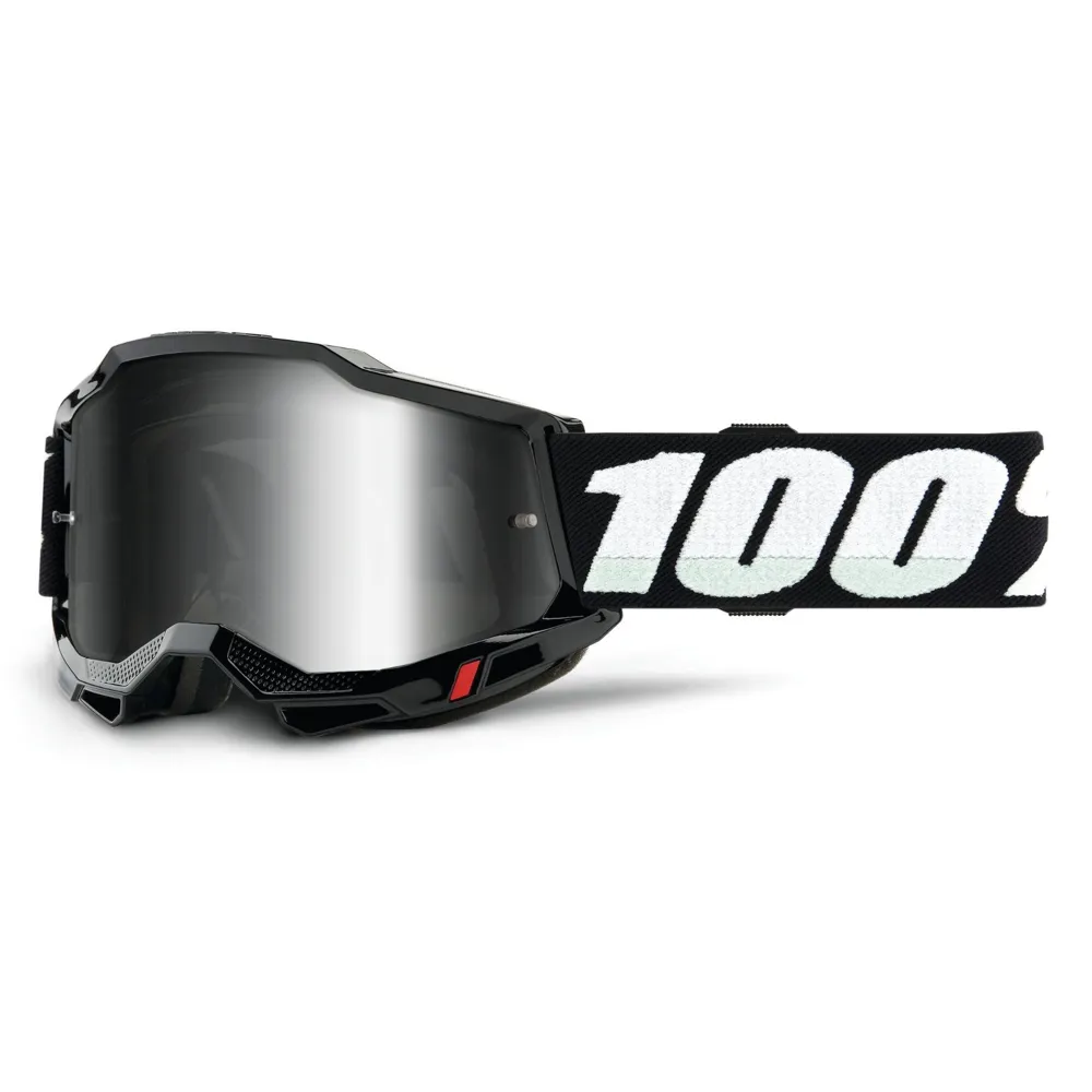 100 Percent Accuri 2 Youth Goggles Black - Mirror Silver Lens