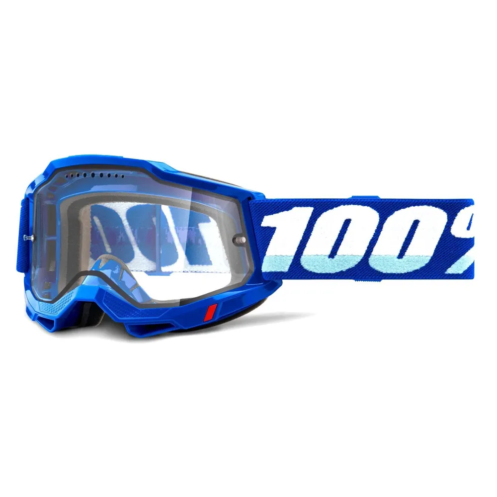 100 Percent Accuri Enduro Moto Goggles Fluo Yellow/clear Dual Lens