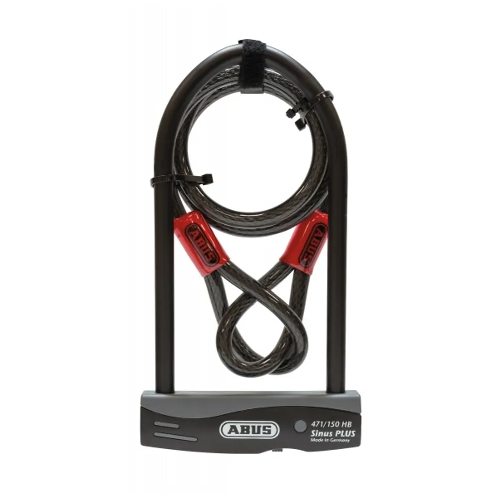Abus Sinus Plus D-lock And Cable 230mm Black