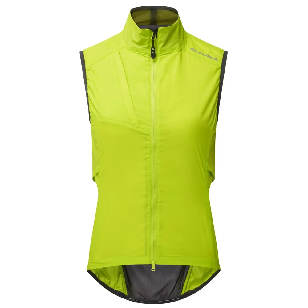 Altura Airstream Womens Windproof Gilet Lime