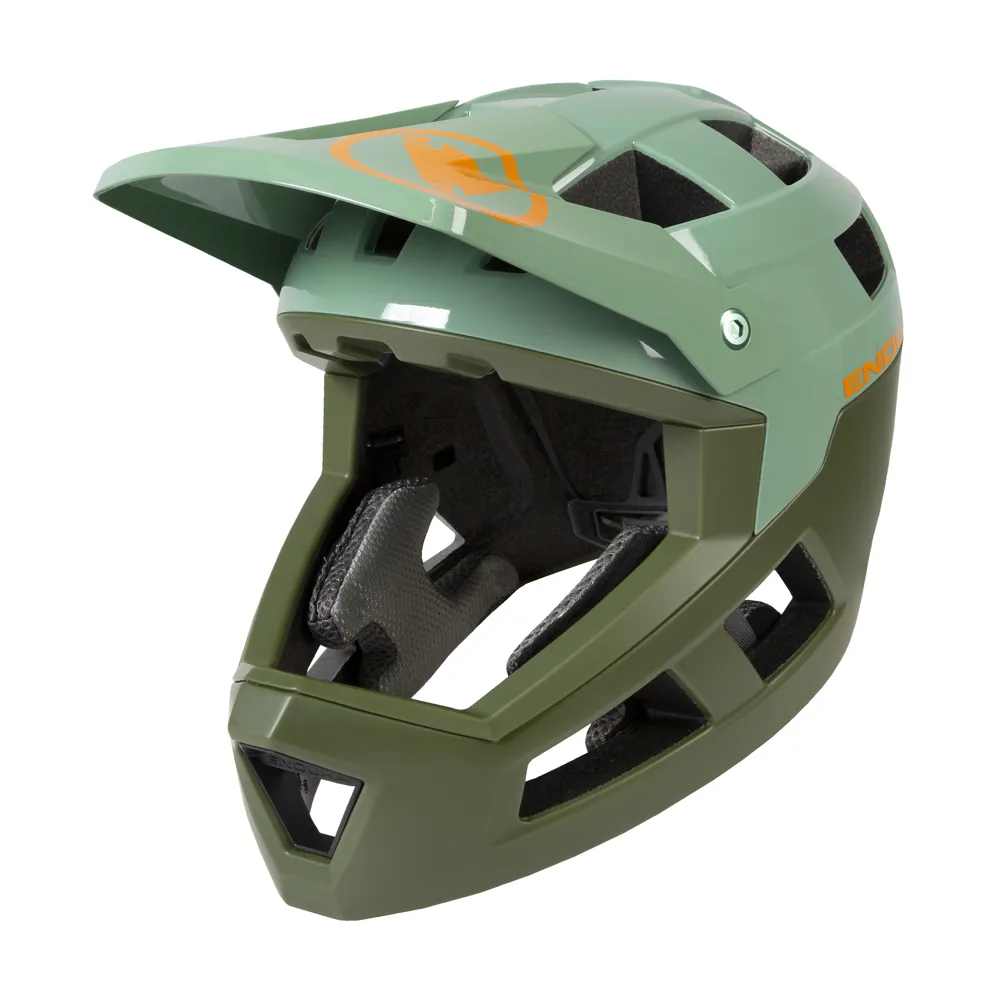 Endura Singletrack Full Face Mtb Helmet Olive Green