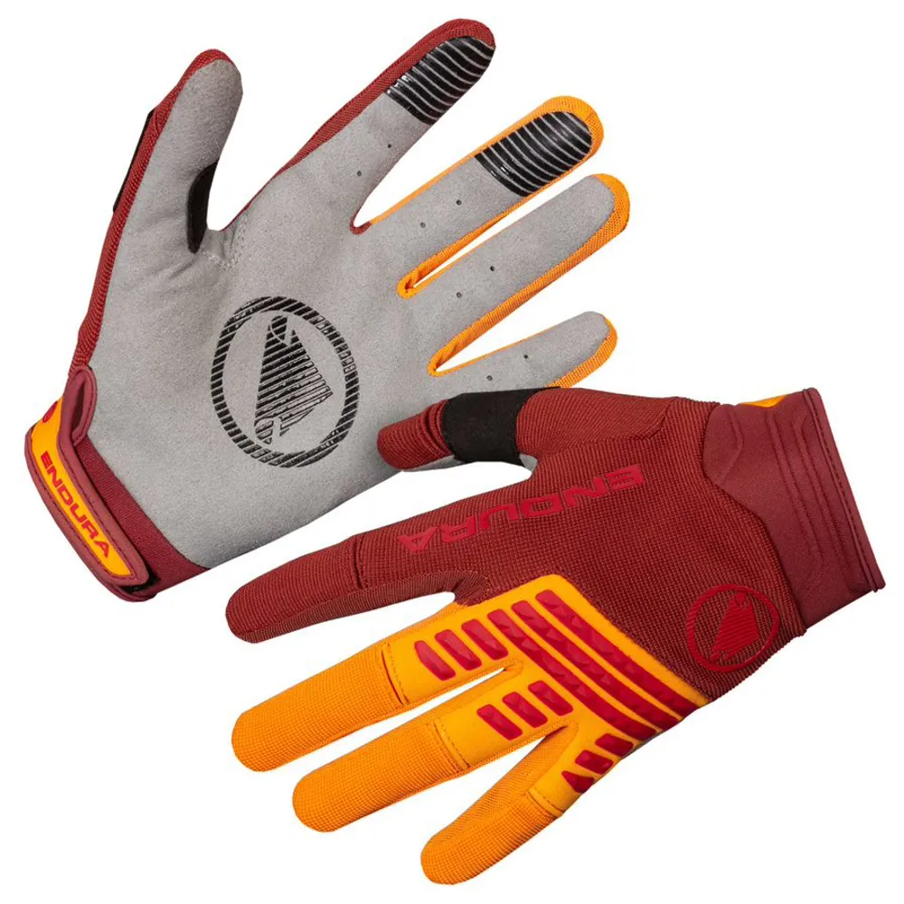 Endura Singletrack Gloves Tangerine