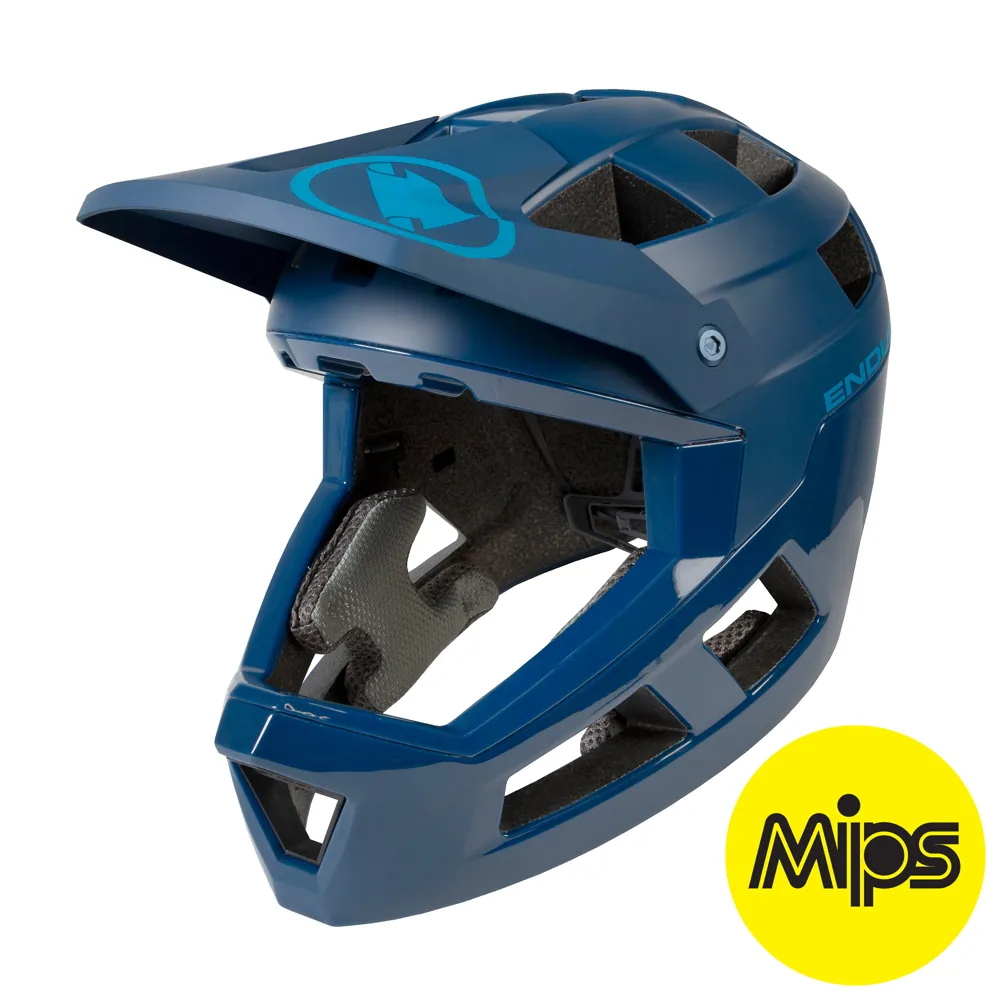 Endura Singletrack Mips Full Face Mountain Bike Helmet Blueberry