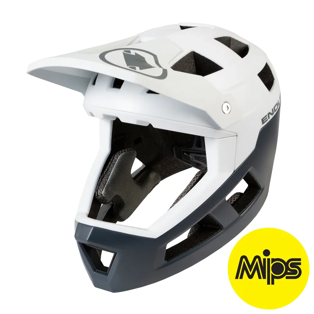 Endura Singletrack Mips Full Face Mountain Bike Helmet White