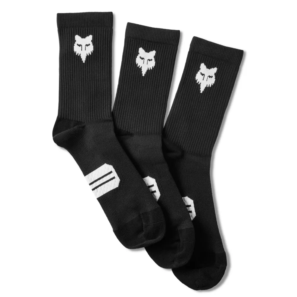 Fox 6in Ranger Socks Prepack Black