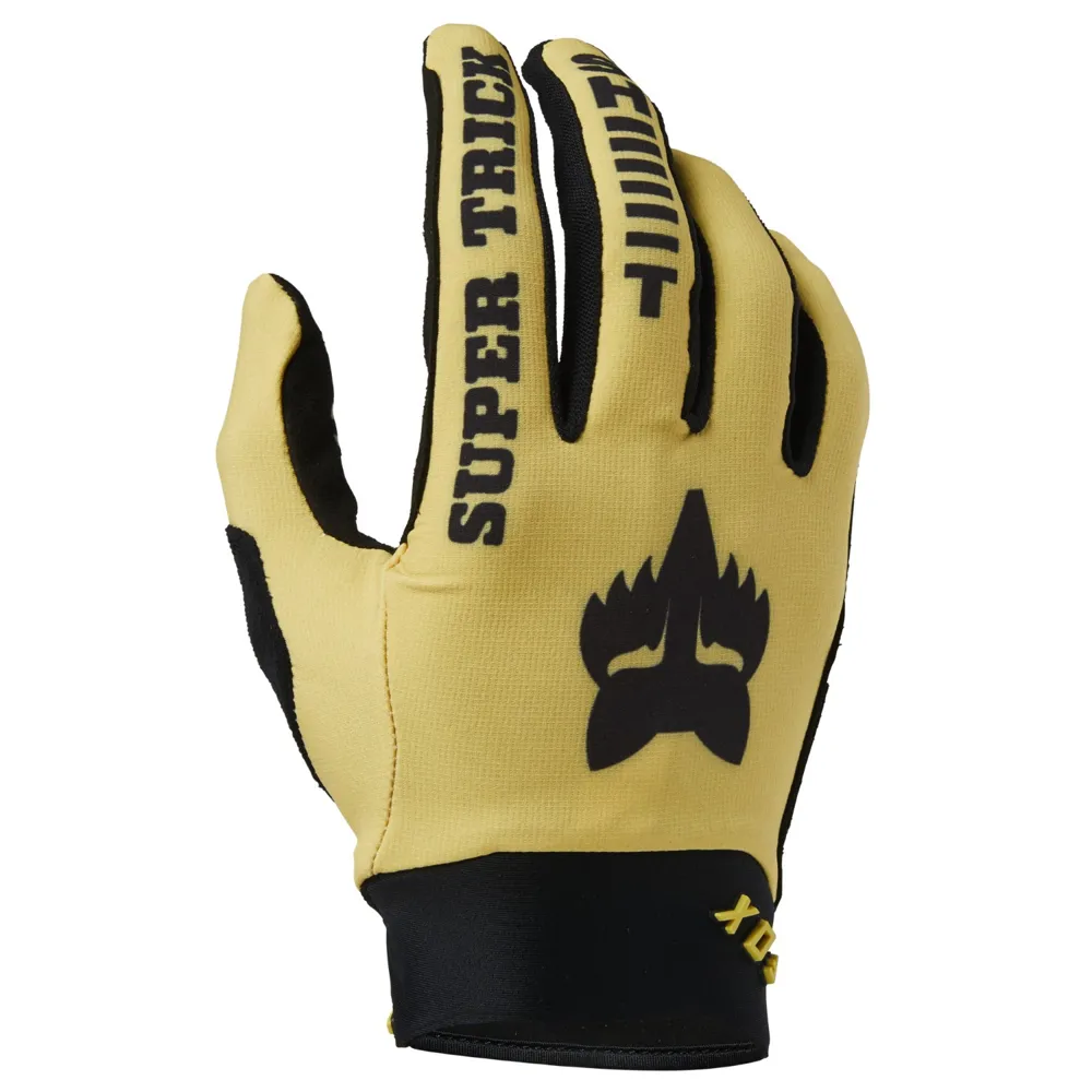 Fox Defend Super Trick Mtb Gloves Pear Yellow