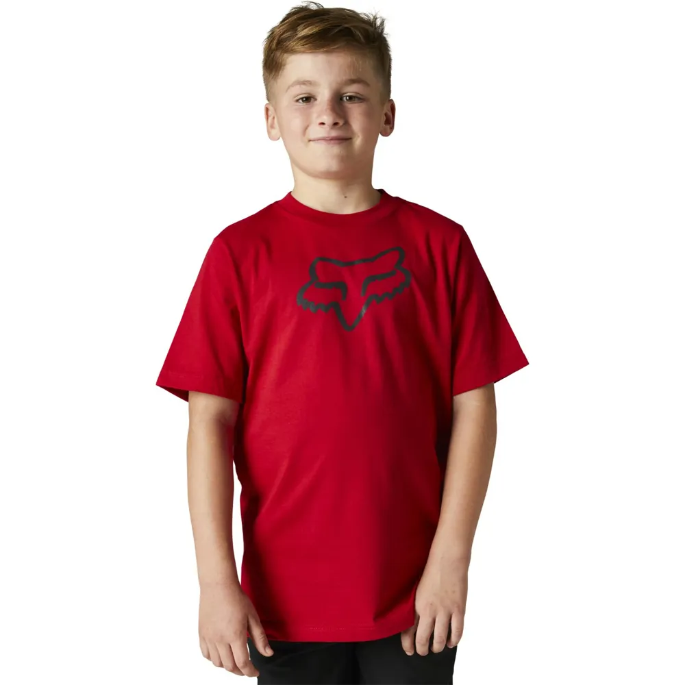 Fox Legacy Youth Ss Tee Flame Red