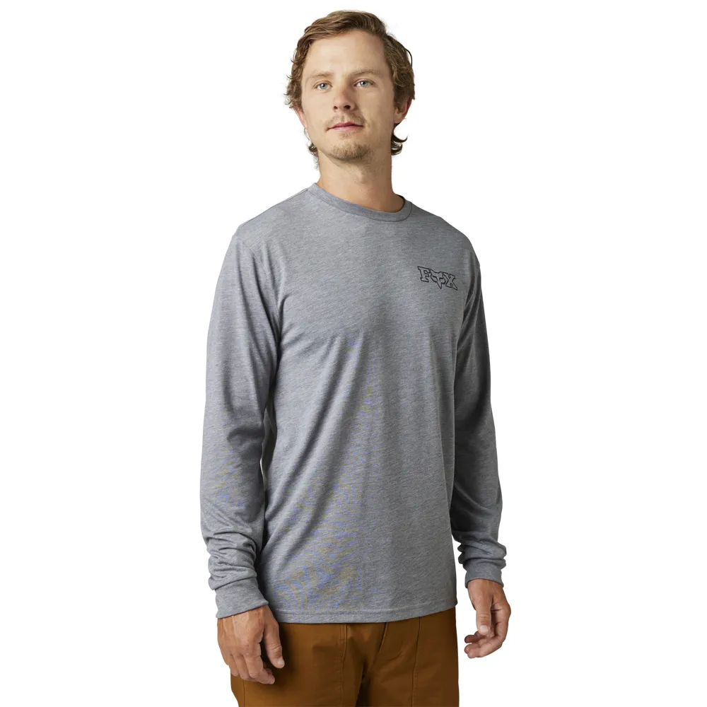 Fox Out And About Tech Ls Tee Shirt Heather Graphite