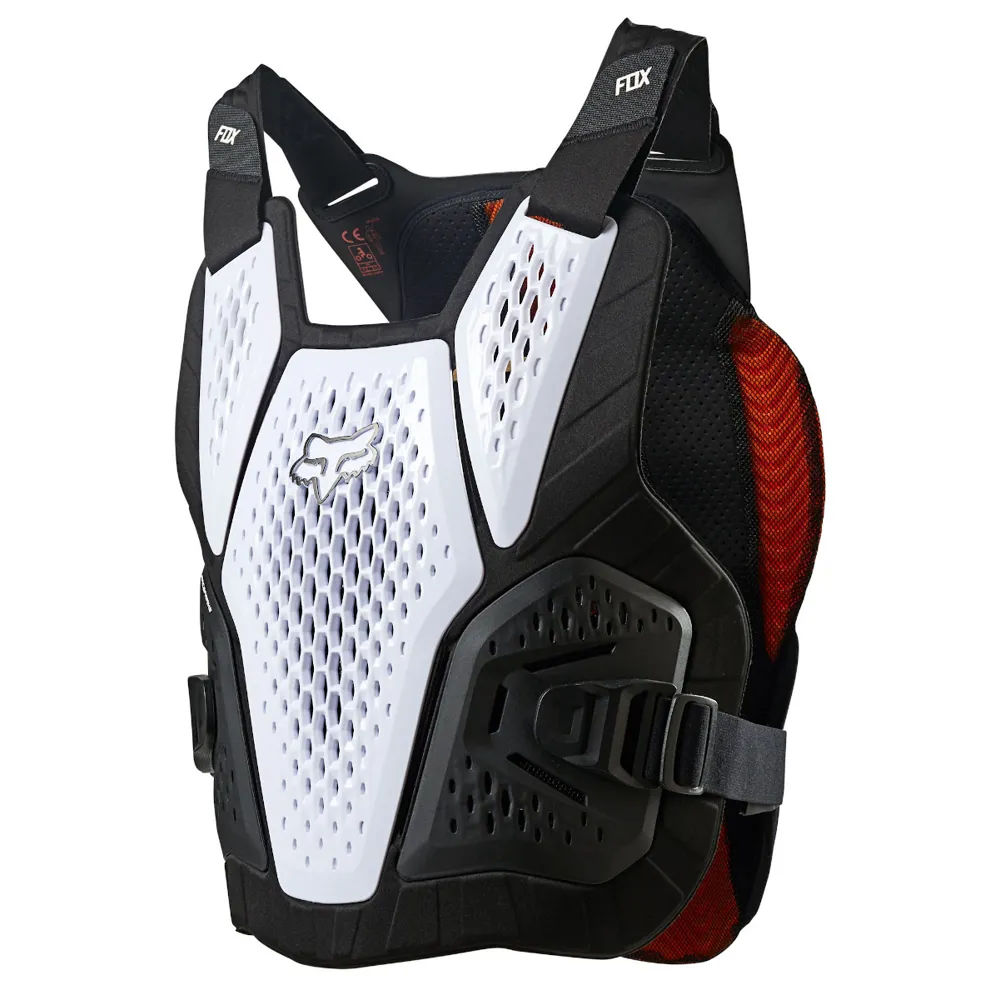 Fox Raceframe Impact Soft Back Ce D3o Chest Guard White