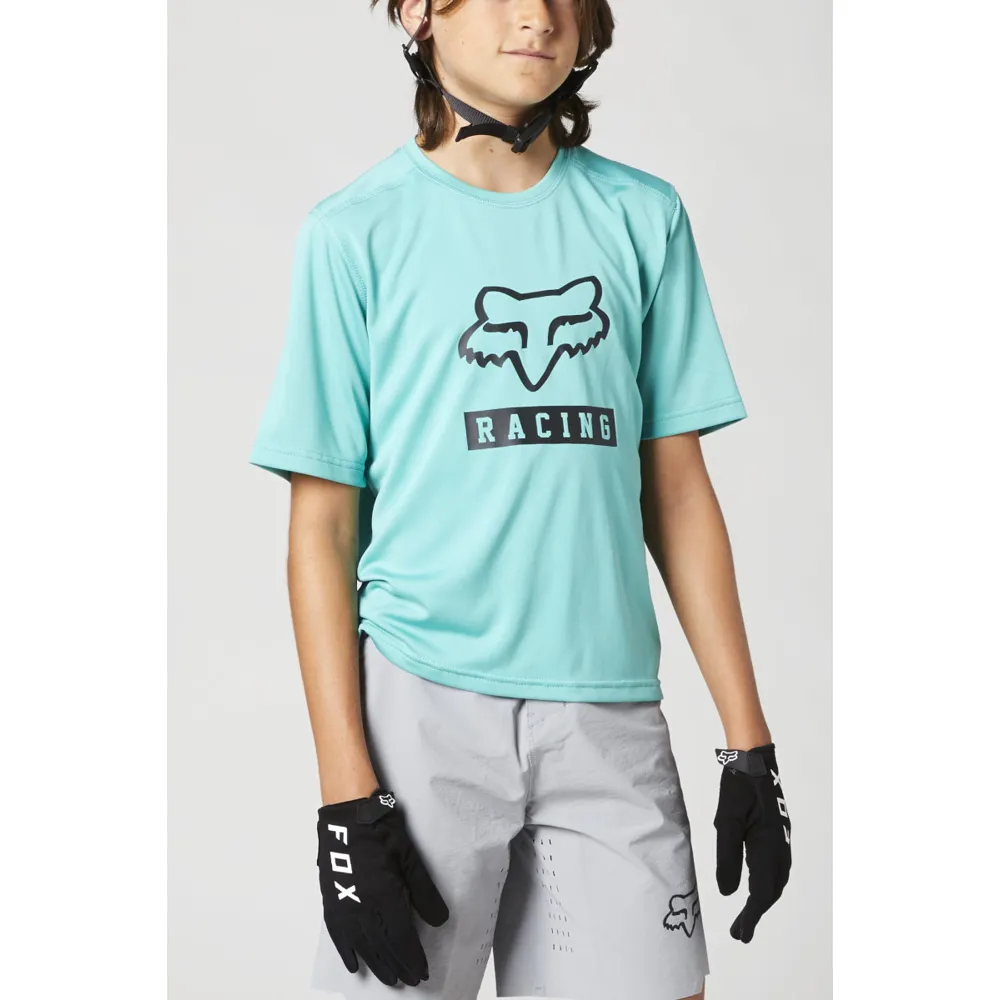 Fox Ranger Youth Ss Jersey Teal