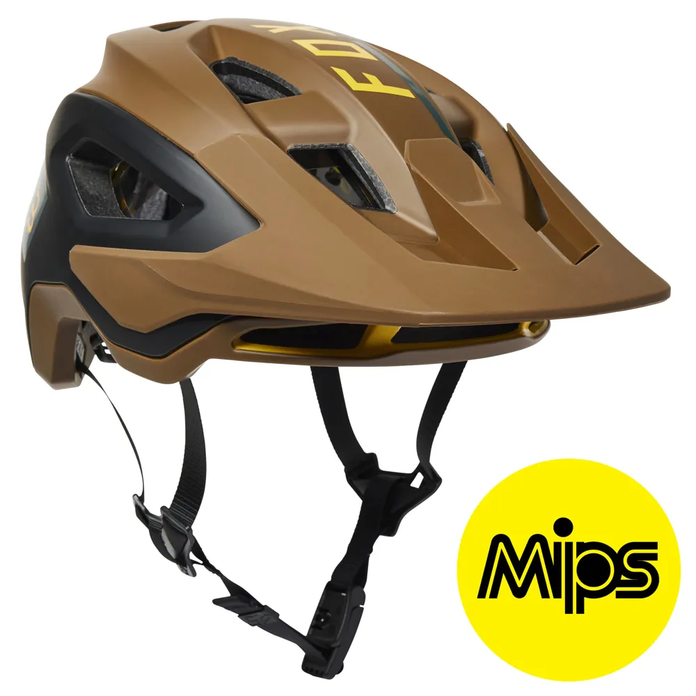 Fox Speedframe Pro Mips Mtb Helmet Blocked Nutmeg