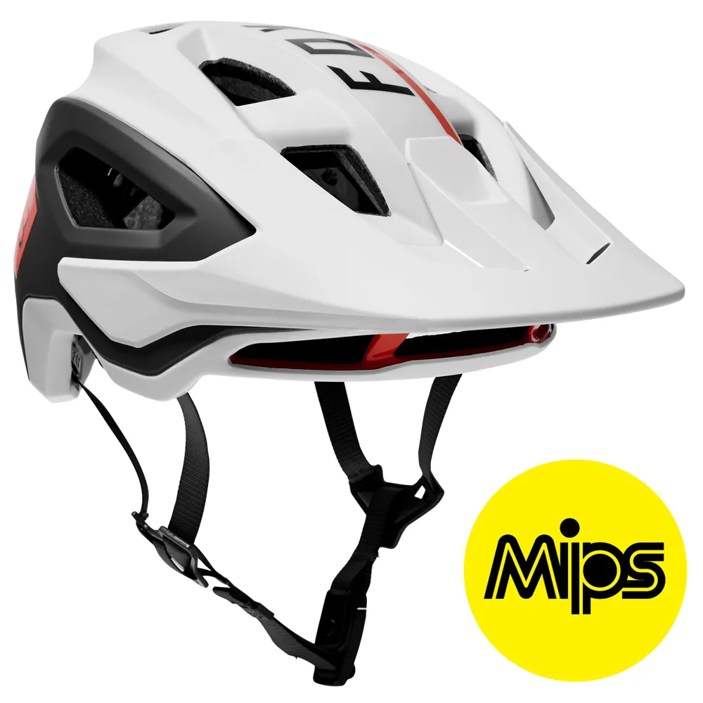 Fox Speedframe Pro Mips Mtb Helmet Blocked White/black