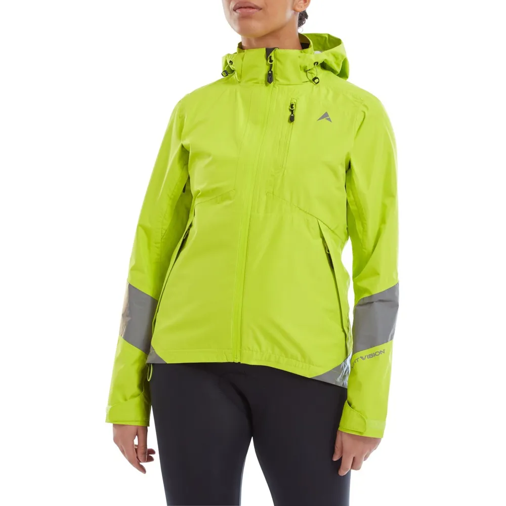 Altura Nightvision Typhoon Womens Waterproof Jacket Lime