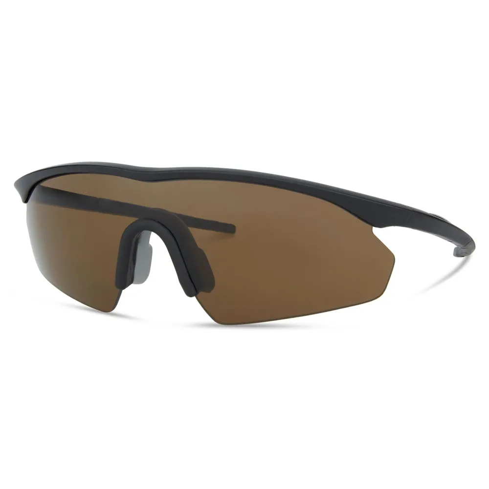 Madison D Arcs Triple Sunglasses Set Black Frame /dark/amber/clear Lenses