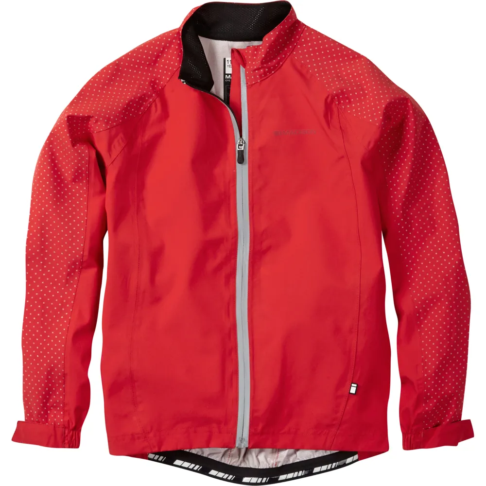 Madison Sportive Hi-viz Youth Waterproof Jacket Flame Red