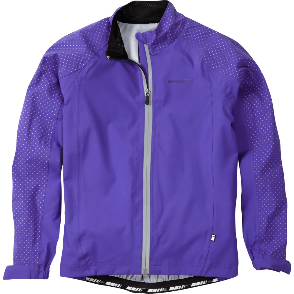 Madison Sportive Hi-viz Youth Waterproof Jacket Purple Reign