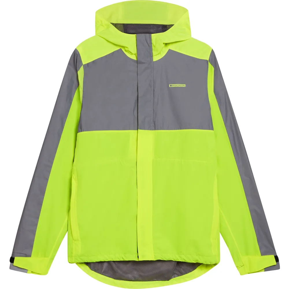 Madison Stellar Fiftyfifty Reflective Waterproof Jacket Hi-viz Yellow/silver