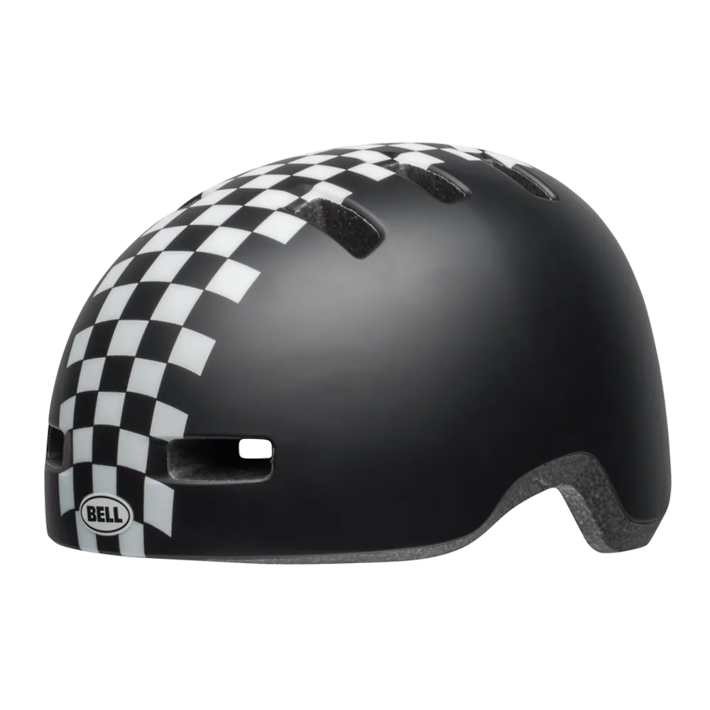 Bell Lil Ripper Toddler Checkers Matte Black/white