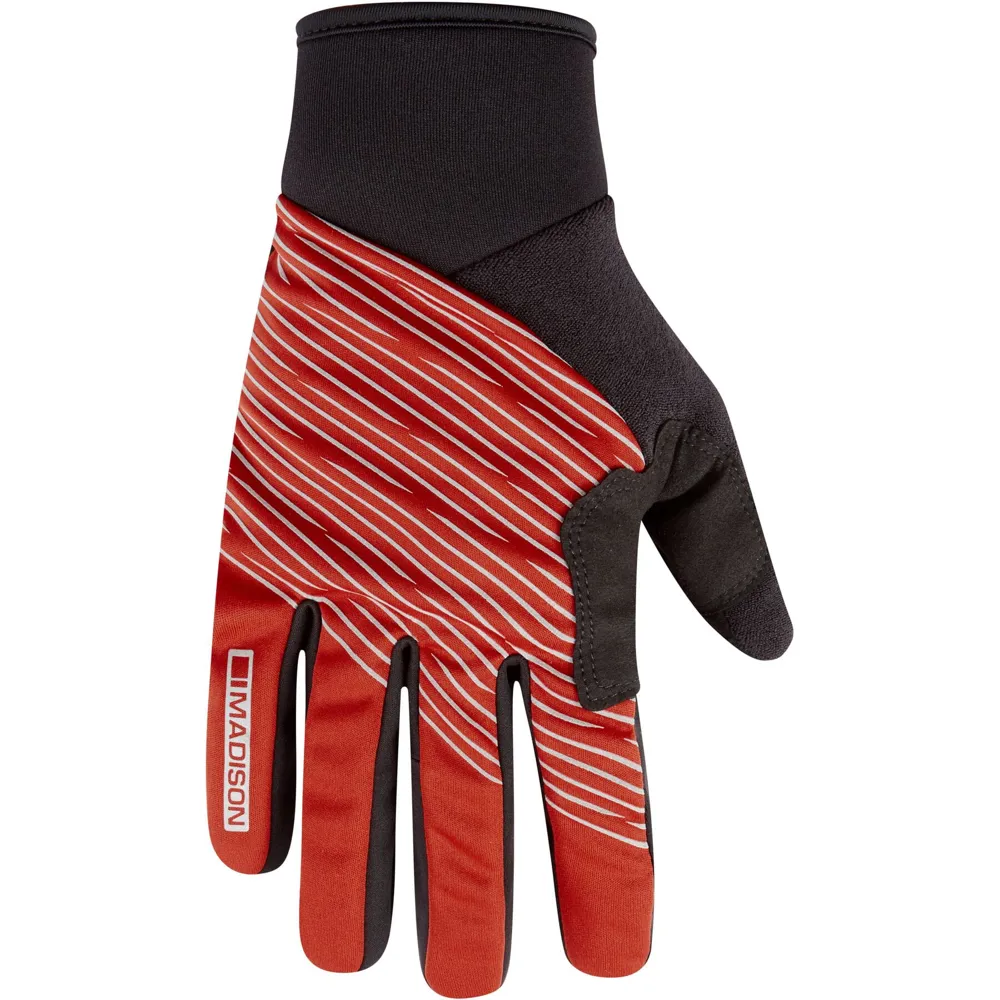 Madison Stellar Reflective Windproof Thermal Gloves Lava Red