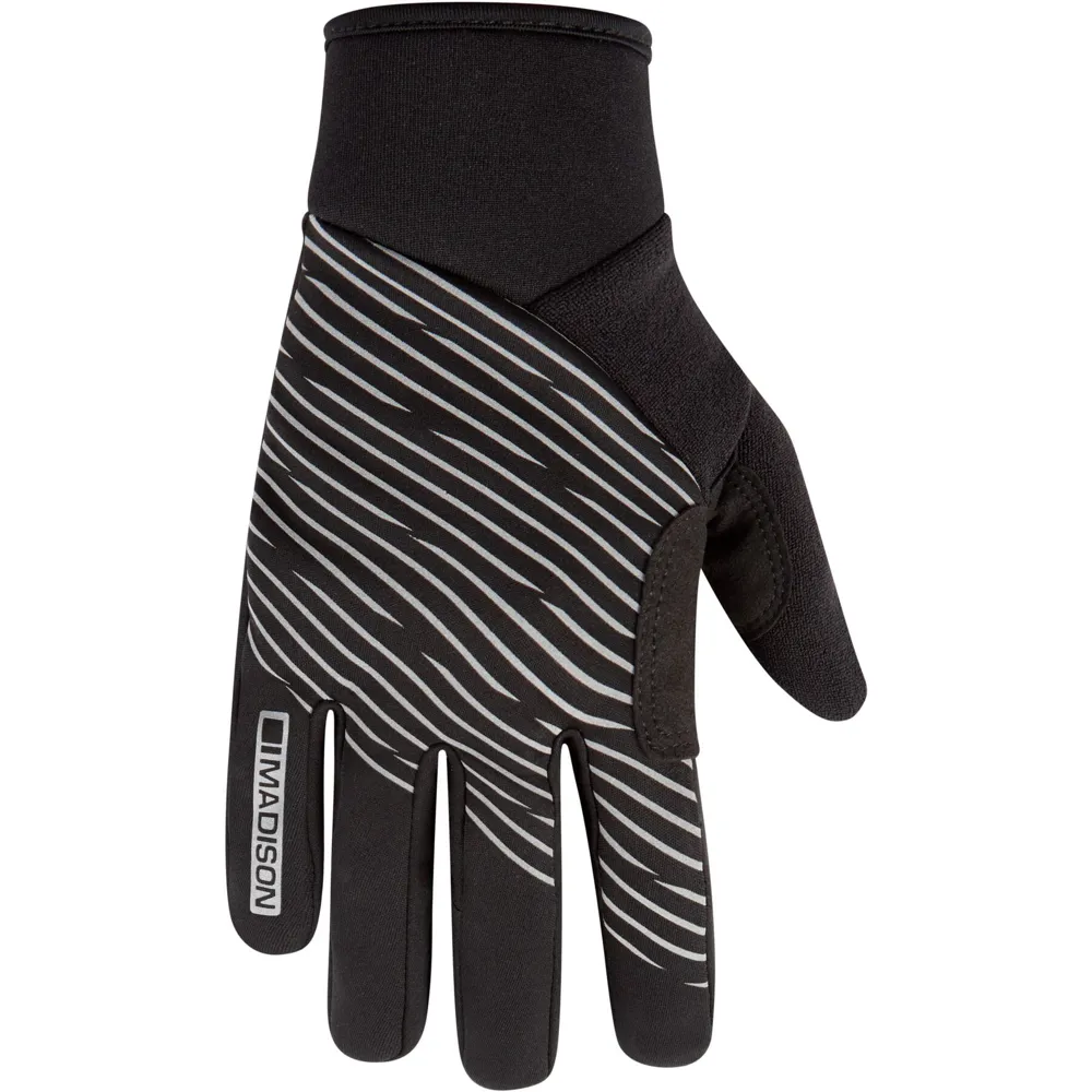 Madison Stellar Reflective Windproof Thermal Youth Gloves Black