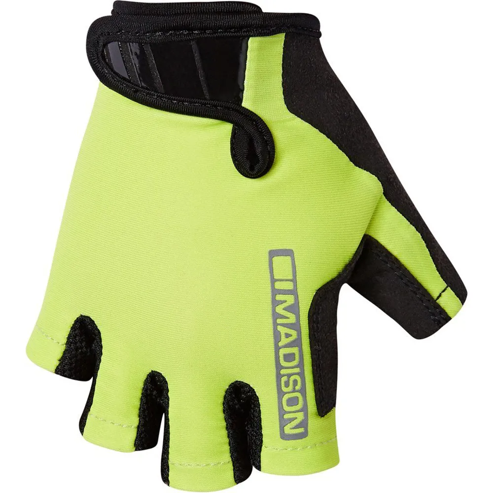Madison Tracker Youth Cycling Mitts Lime Green