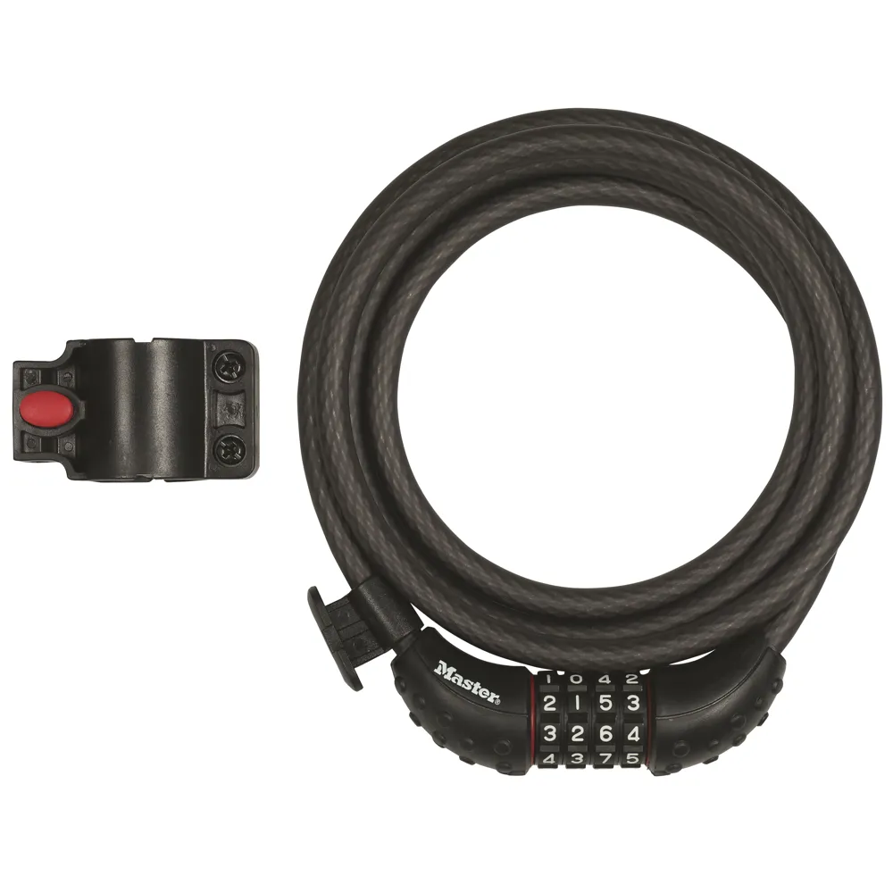 Master Lock Cable Combination Lock 10mm X 1.8m Black