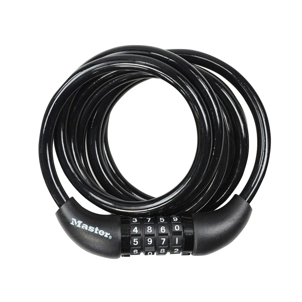 Master Lock Cable Combination Lock 8mm X 1.8m Black
