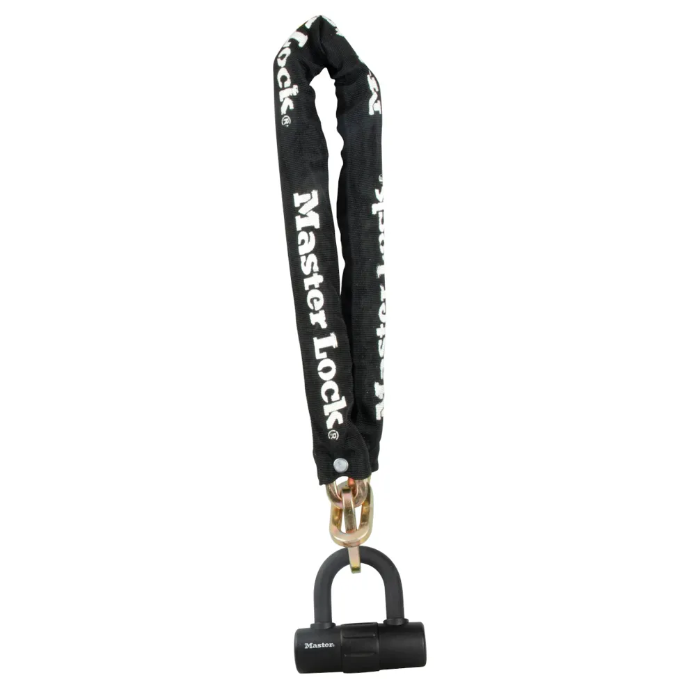 Master Lock Chain With Mini U-lock 10mm X 90cm Black