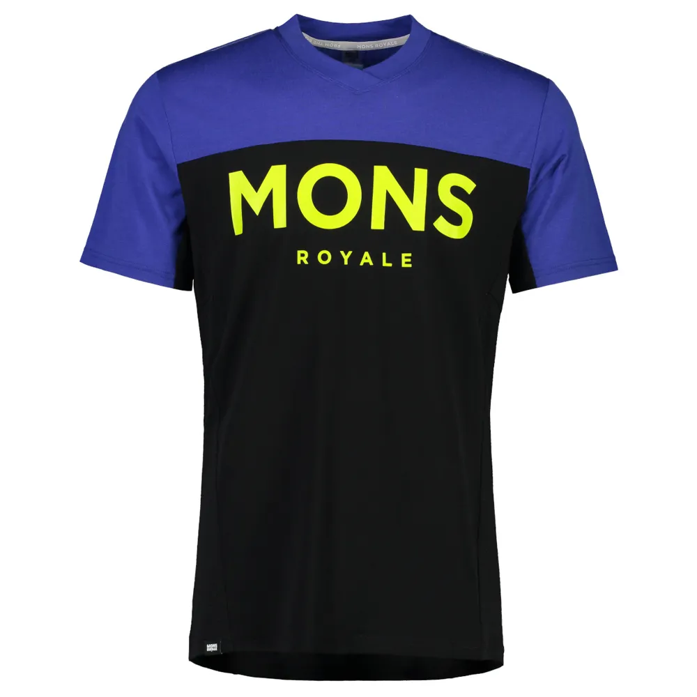 Mons Royale Redwood Enduro Vt Ss Jersey Ultra Blue/black
