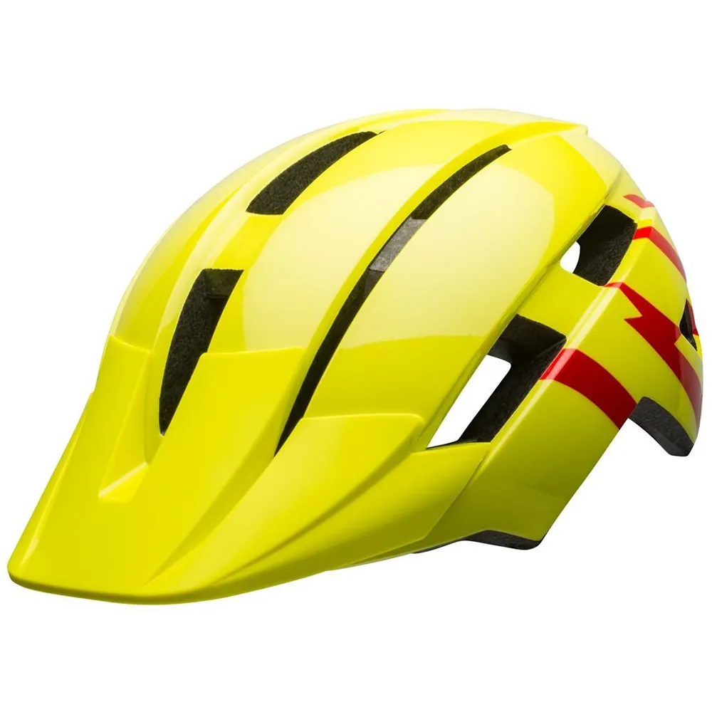 Bell Sidetrack Ii Youth Helmet Strike Gloss Hi-vis/red