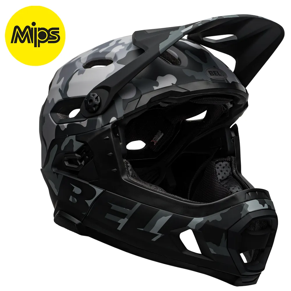 Bell Super Dh Mips Full Face Mtb Helmet Matte/gloss Black Camo