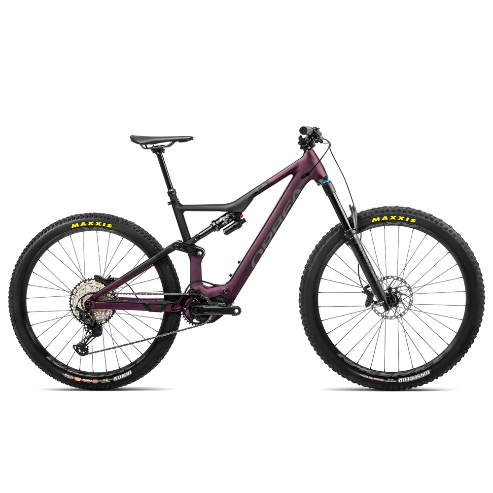 Orbea Rise H15 Electric Mountain Bike 2022 Metallic Mulberry/matt Black