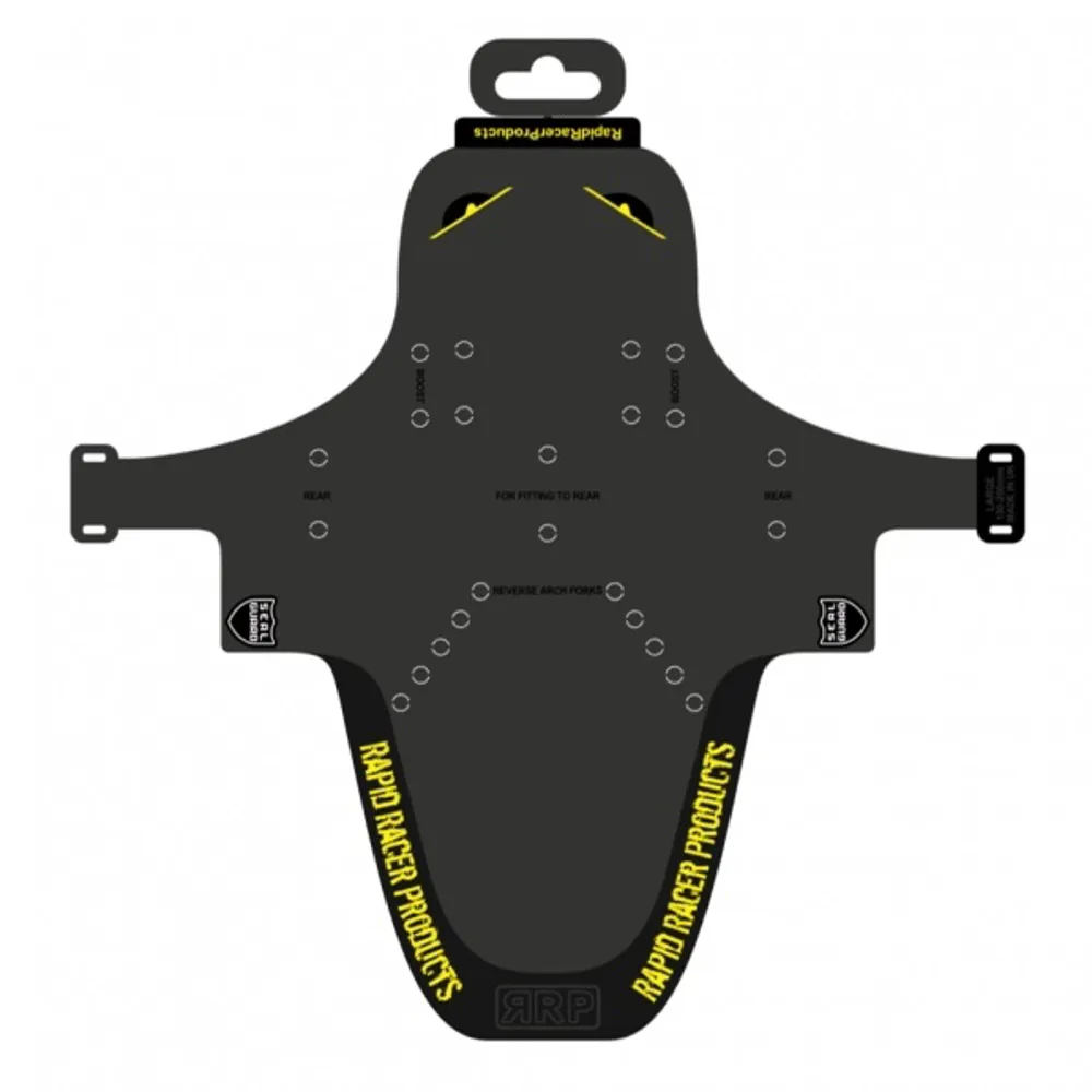 Rapid Racer Products Enduroguard Mudguard Black/yellow