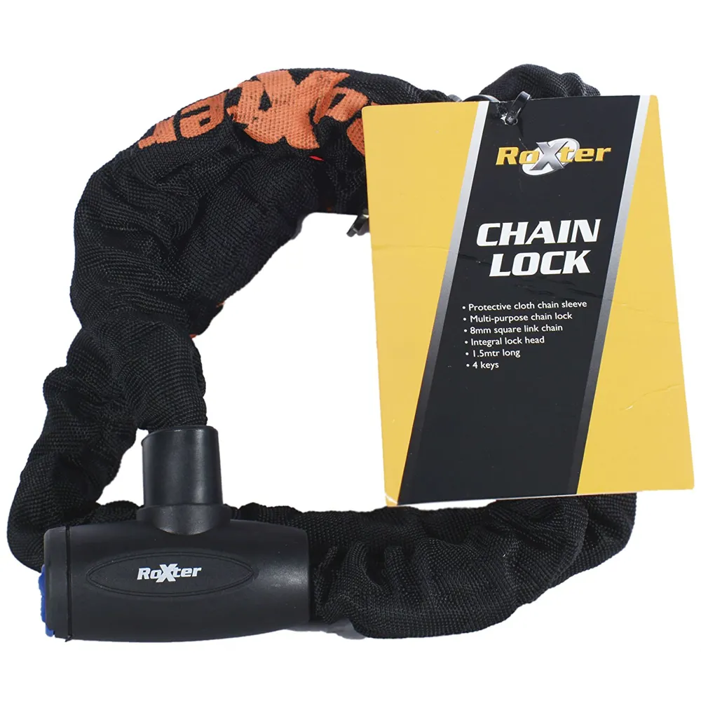 Roxter Gp Heavy Duty Chain Lock Black